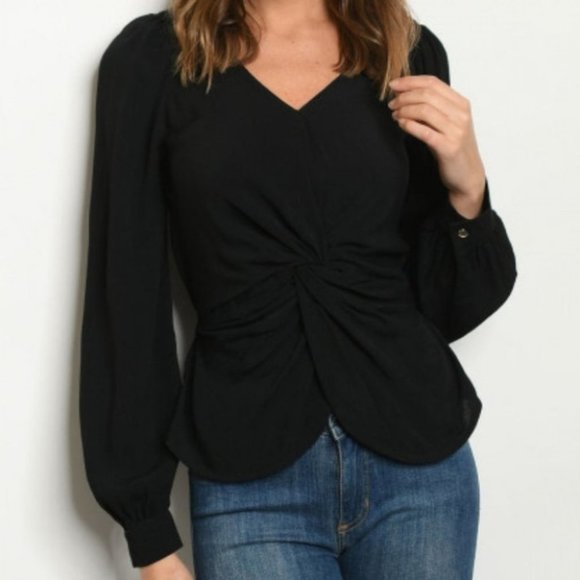 CLASSY DOLLZ black blouse / Top - Picture 3 of 4